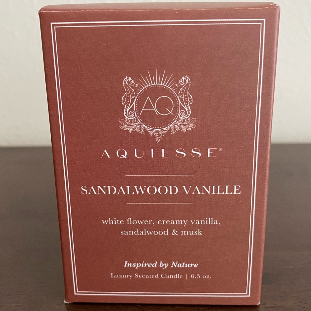 Acquiesse candle - Sandalwood Vanille 6.5 oz